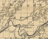 1887 Map of Greenbrier County West Virginia