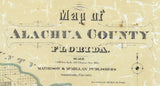 1880 Map of Alachua County Florida