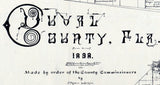 1898 Map of Duval County Florida