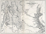 1888 Map of King County Washington