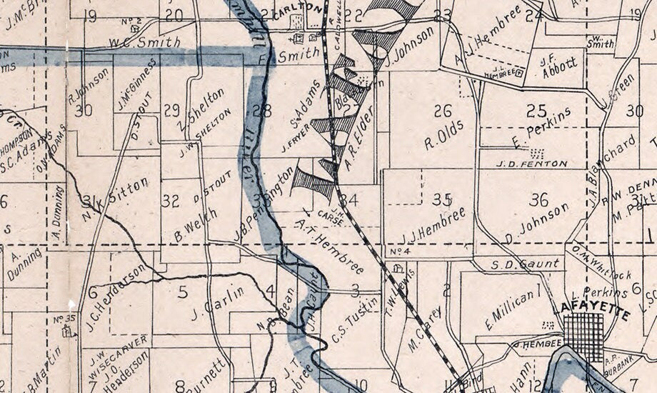 1879 Map of Yamhill County Oregon