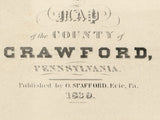 1839 Map of Crawford County Pa