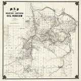 1878 Map of the Bradford or Northern Oil Region of Pennsylvania