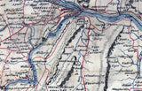 1864 Map of Loudoun Clarke Jefferson Berkeley County WV Montgomery Frederick