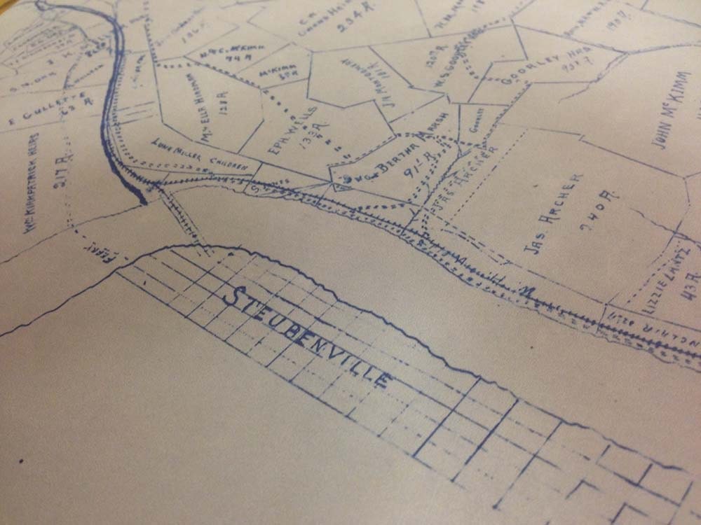 1904 Farm Map of Brooke County WVa