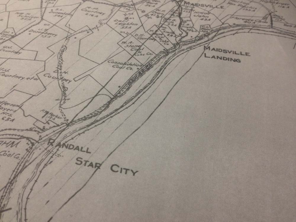 1914 Farm Line Map of Cass Grant & Clay Dist Monongalia Co WV