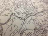 Monongalia County WV Farm Line Map Showing Oil and Gas Well Locations