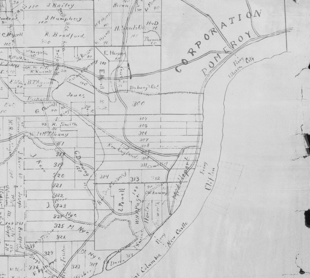 1885 Oil Field Map of Gallia and Meigs County Ohio