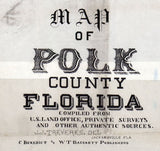 1883 Map of Polk County Florida