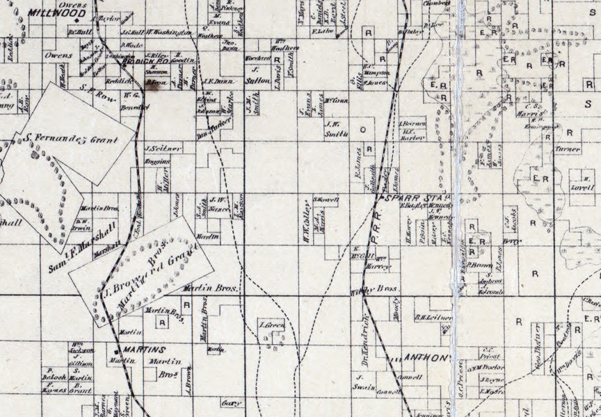 1883 Map of Marion County Florida