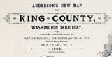 1888 Map of King County Washington