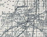 1890 Map of Pierce County Washington