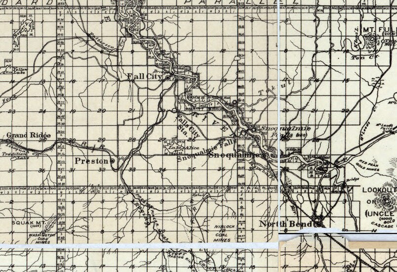 1894 Map of King County Washington