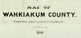 1898 Map of Wahkiakum County Washington