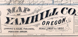 1879 Map of Yamhill County Oregon
