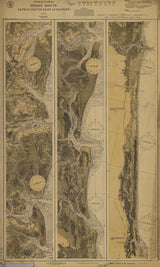 1925 Nautical Map of Saint Augustine Florida to Sapelo Sound