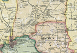 1878 Cadastral Map of Sumner County Tennessee Gallatin