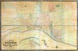 1858 Map of Memphis Tennessee and Fort Pickering