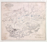 1864 Map of Knoxville Tennessee Region