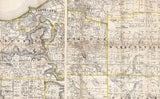 1858 Map of Cuyahoga County Ohio