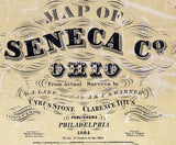 1864 Map of Seneca County Ohio