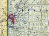 1864 Map of Seneca County Ohio