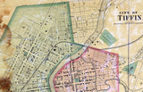 1864 Map of Seneca County Ohio