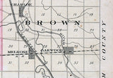 1892 Map of Paulding County Ohio