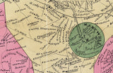 1889 Map of Hart County Georgia landowner reprint