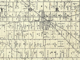 1857 Map of Medina County Ohio Landowners reprint