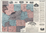 1895 Map of Cherokee County Georgia landowner reprint