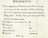 1891 Map of Coffee County Georgia landowner reprint