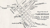 1879 Map of Jefferson County Georgia Louisville Reproduction