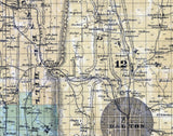 1879 Map of Whitfield County Georgia Dalton Landowner reprint