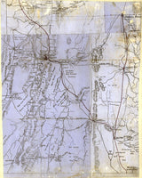 1864 Map of Part of Catoosa Whitfield and Walker County Georgia Reproduction