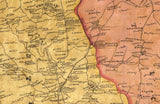 1857 Map of Baltimore County Maryland With Homeowner Names