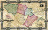 1860 Map of Howard County Maryland with Homeowner Names