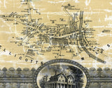 1860 Map of Howard County Maryland with Homeowner Names