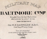 1863 Military Map of Baltimore County Maryland