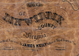 1854 Map of Dinwiddie County Virginia Landowner names