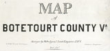 1860 Map of Botetourt County Virginia Family Names Genealogy