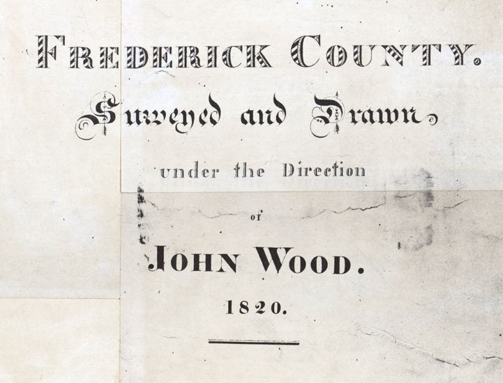 1820 Map of Frederick County Virginia