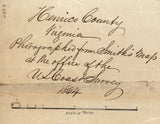 1853 Map of Henrico County Virginia Family Names