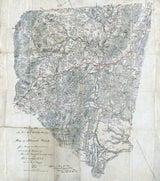 1864 Map of Albemarle County Virginia Family Names Genealogy