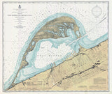 1901 Nautical Map of Erie Harbor and Presque Isle Erie County Pa