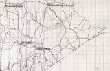 1867 Map of Rappahannock Madison and Greene County Virginia