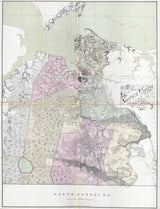 1887 Map of Norfolk County Virginia Family Names Genealogy