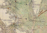 1840 Nautical Chart Map of the Chesapeake and Delaware Bays Maryland Virginia Delaware Washington DC