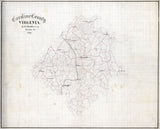 1867 Map of Caroline County Virginia Historical Places