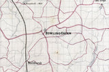 1867 Map of Caroline County Virginia Historical Places